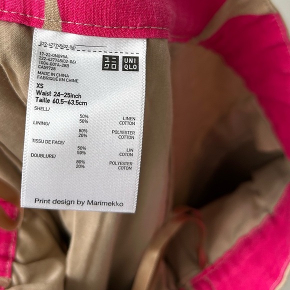 Marimekko X Uniqlo linen cotton high waist a skirt - Picture 12 of 12